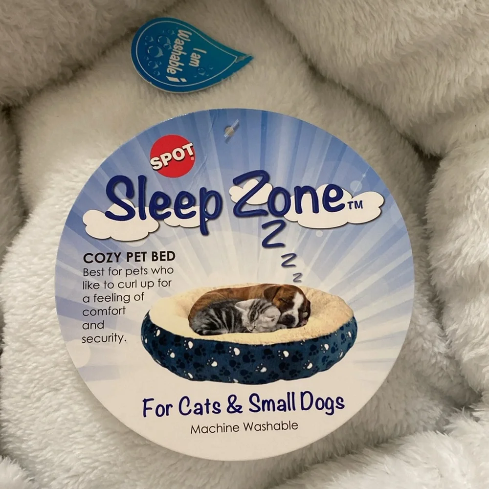 2/$28 or 1/$20 Spot Sleep Zone Cozy Pet Bed for Cats & Small Dogs 20” x 20” x 8”